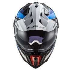 LS2 EXPLORER C KARBON FRONTIER SİYAH-MAVİ KASK