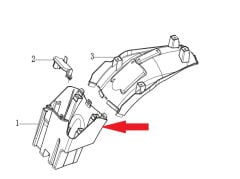 DY 250 Sele Altı Akü Kabini