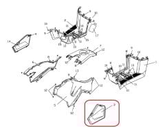 F320 Depo Grenaj Alt Kapak Sol