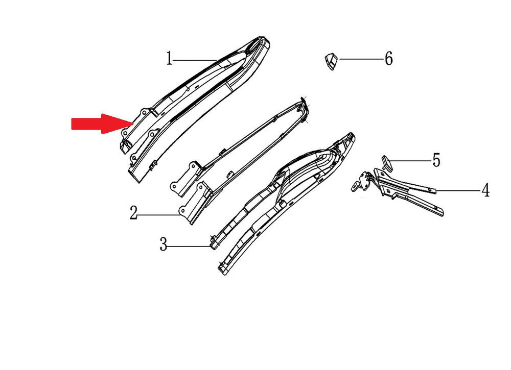 DY 250 Arka Çamurluk Braketi