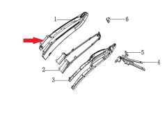 DY 250 Arka Çamurluk Braketi
