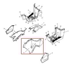 F320 Depo Yan Gerenaj Sol Kahve Renk