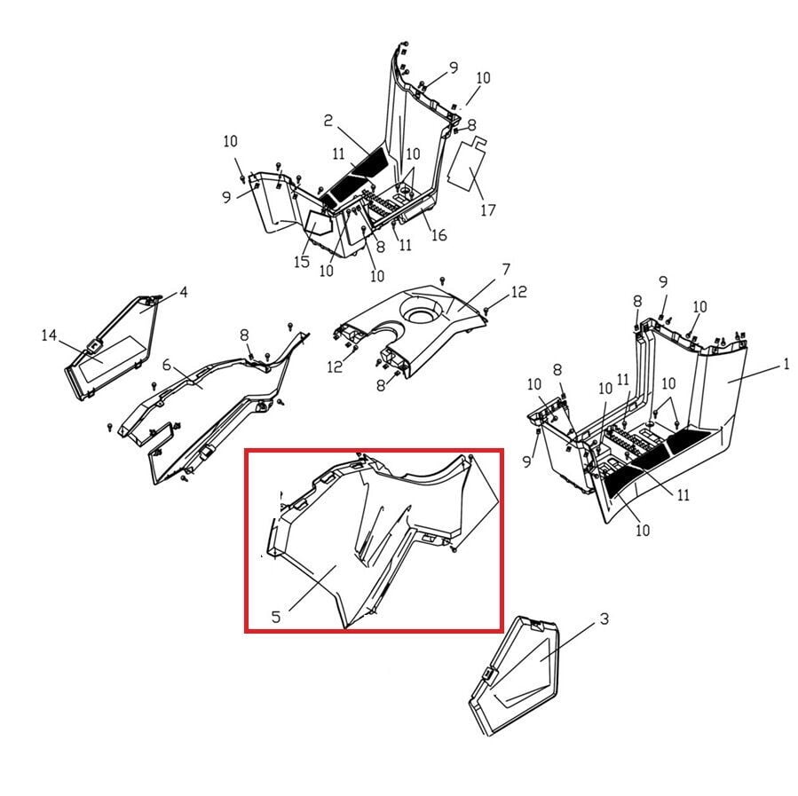 F320 Depo Yan Gerenaj Sol Turuncu Renk