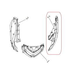 Xsuv 125 Far Frenajı Alt Siyah Parça Sağ