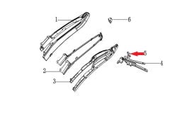 DY 250 Arka Plaka Tutucu Üst Reflektör