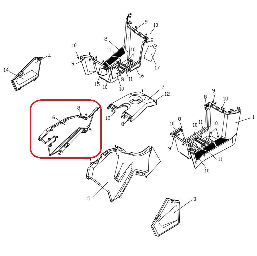 F320 Depo Yan Gerenaj Sağ Turuncu Renk