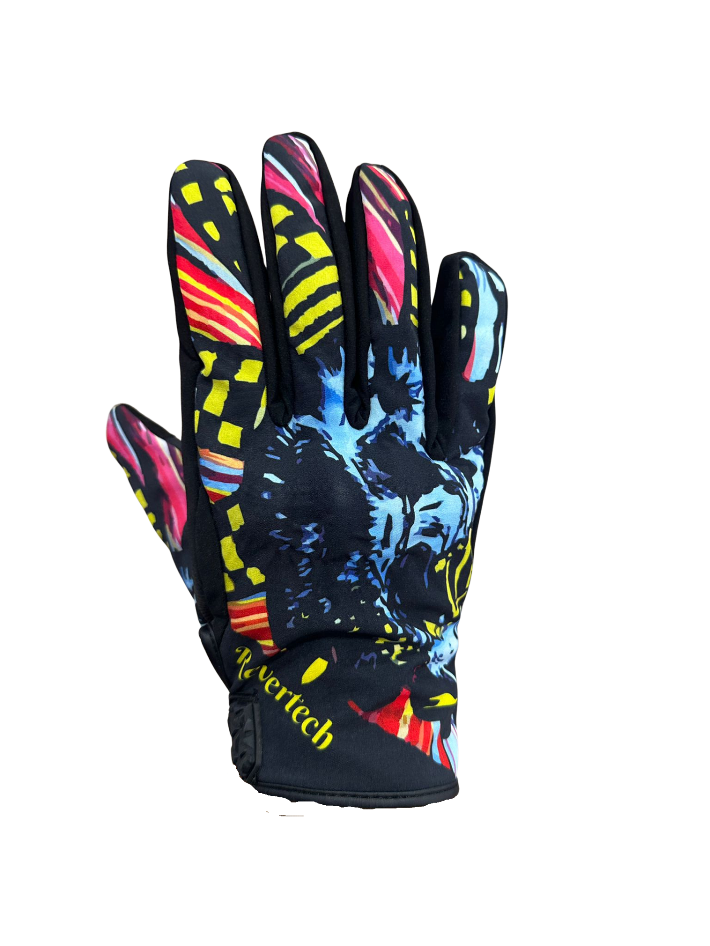 REVERTECH STRONG - Blue Skull / Su ve Rüzgar Geçirmez Kışlık Motosiklet Eldiveni