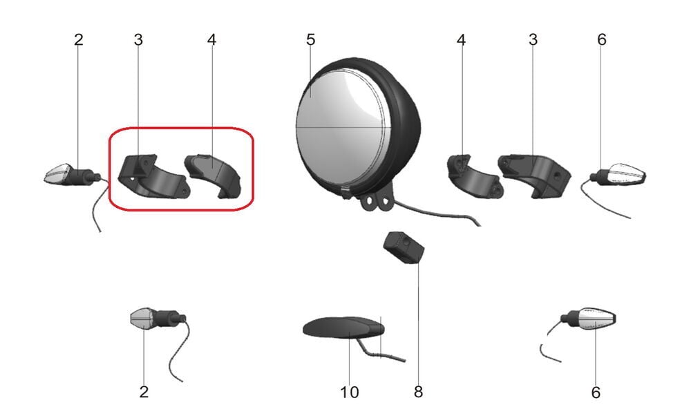 Pılder 250 Sinyal Tutucu Sağ