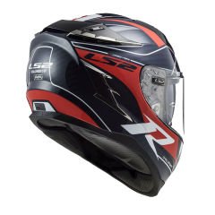 LS2 CHALLENGER C KARBON GRID MAVİ-KARBON-KIRMIZI KASK