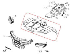 F320 Ön Çamurluk Kahve Renk