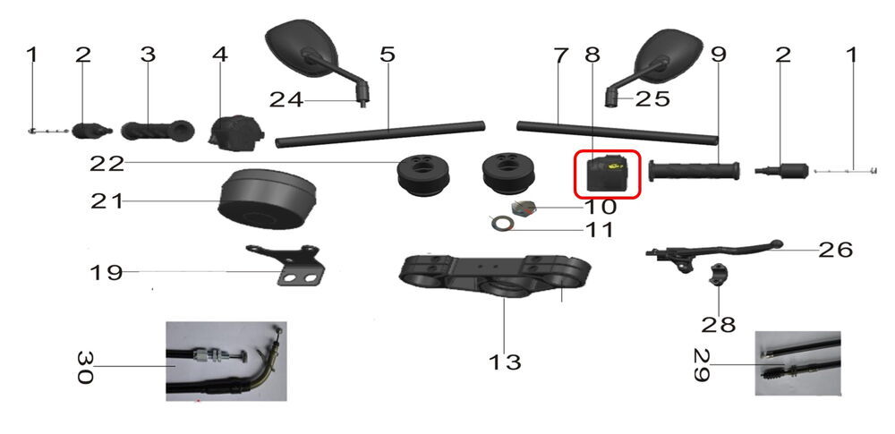 Pılder 250 Kumanda Paneli Sol Komple