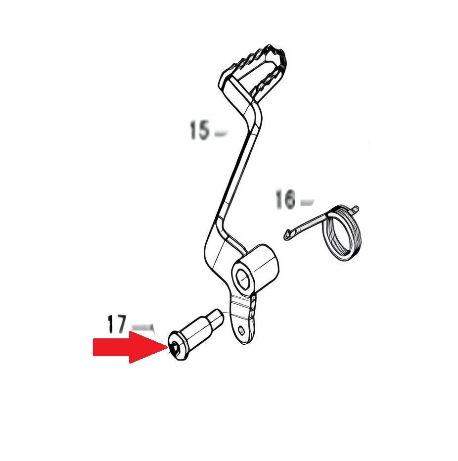 DY 250 Arka Fren Pedal Baglantı Somunu