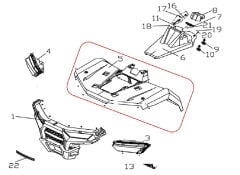 F320 Ön Çamurluk Turuncu Renk
