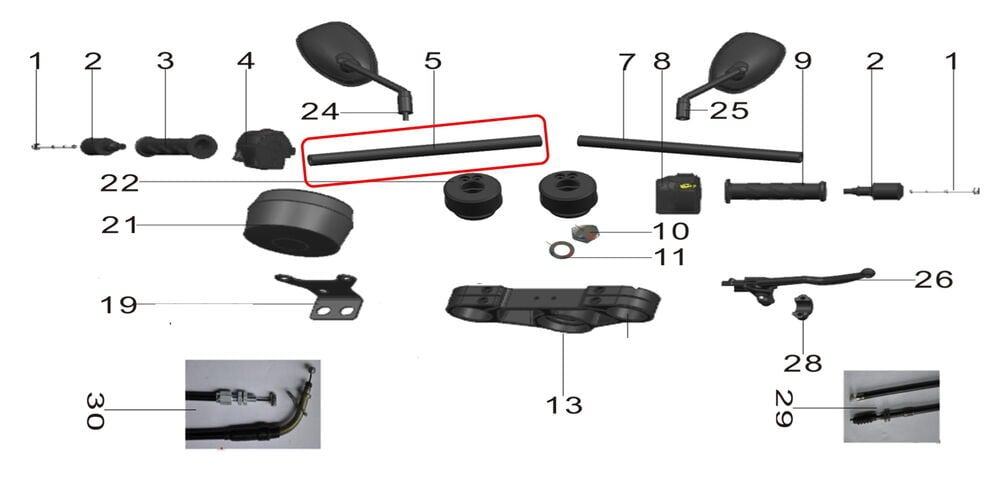 Pılder 250 Gidon Sağ