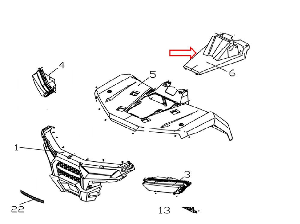 F320 Ön Çamurluk Üst Kapak