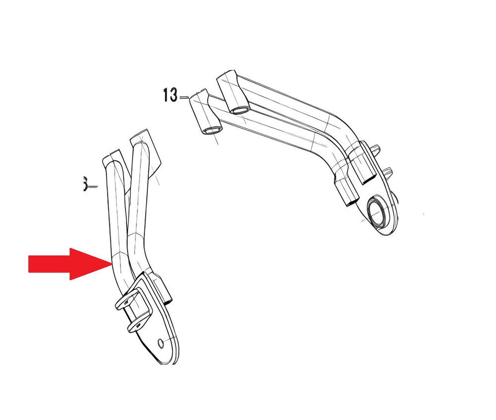 DY 250 Yolcu Basamak Braketi Sol