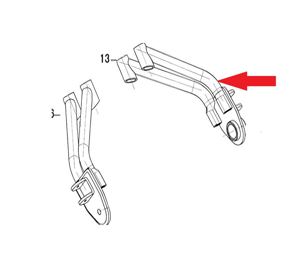 DY 250 Yolcu Basamak Braketi Sağ