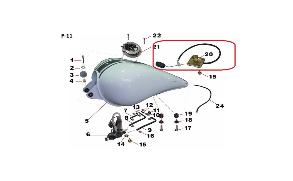 Spyder 350 Benzin Şamandrası