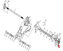 F320 Arka Teker Taşıyıcı Sol