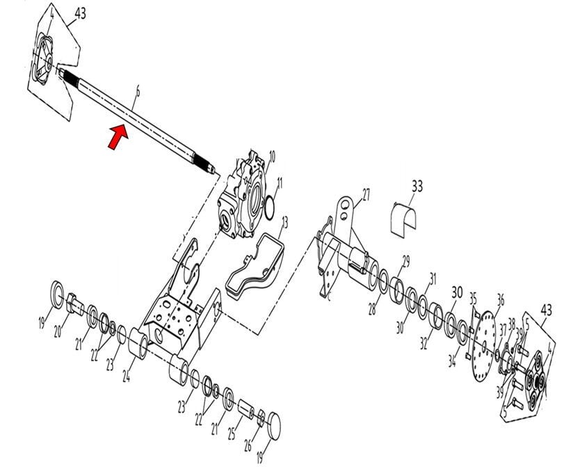 F320 Arka Difransiyel Mili