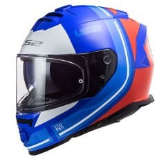 LS2 STORM 2 SLANT MAVİ-KIRMIZI KASK