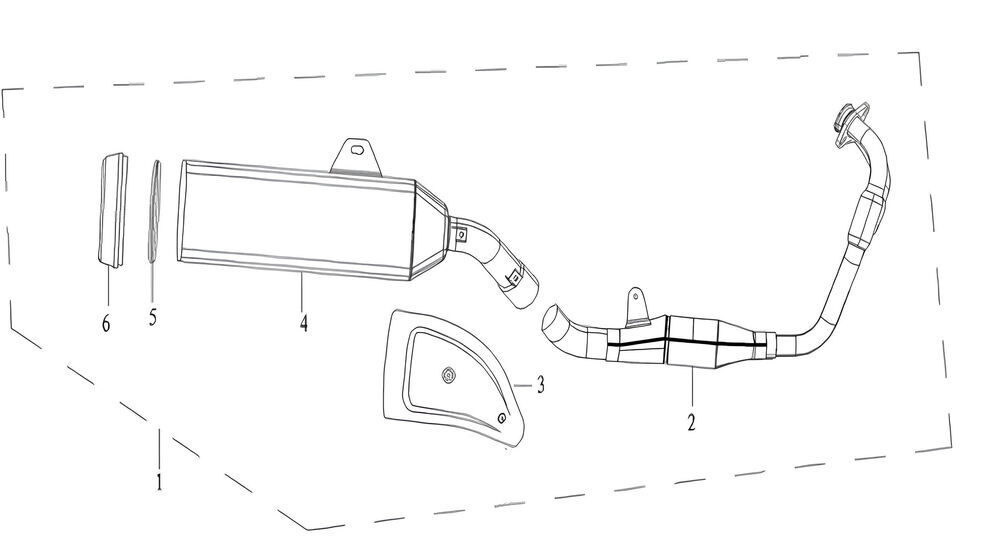 DY 250 Egzoz Komple