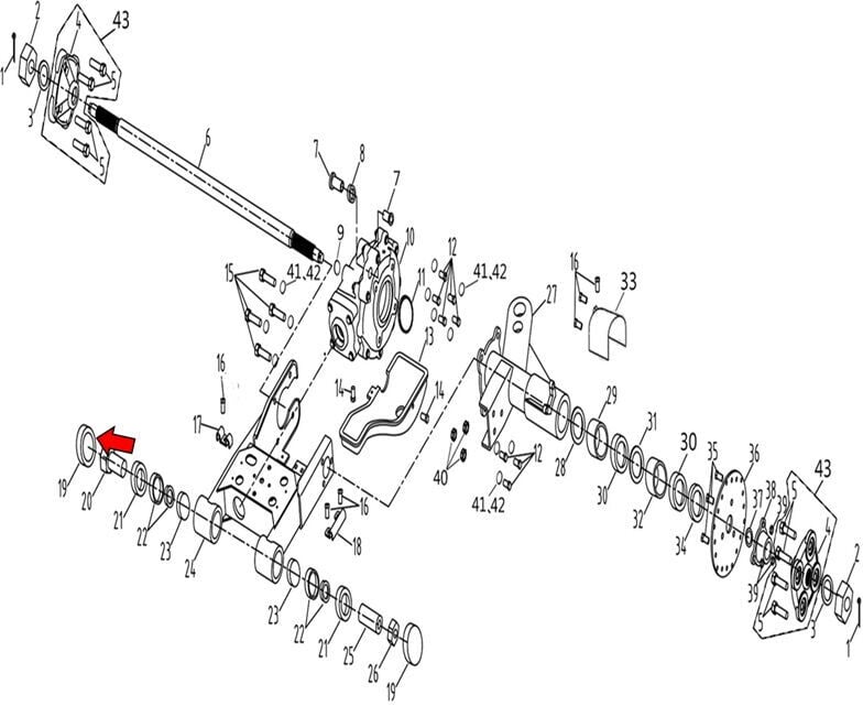 F320 Kapak Sallanma Kolu Pivot