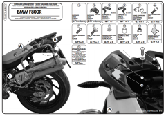 KAPPA KLR693 BMW F 800 R (09-16) YAN ÇANTA TAŞIYICI