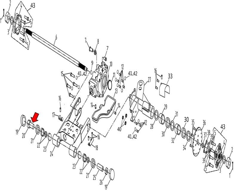 F320 Salınım Kolu Pivot Sağ