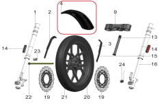 Pılder 250 Ön Çamurluk Siyah