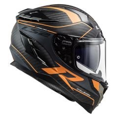 LS2 CHALLENGER C KARBON GRID MAT KARBON-TURUNCU KASK