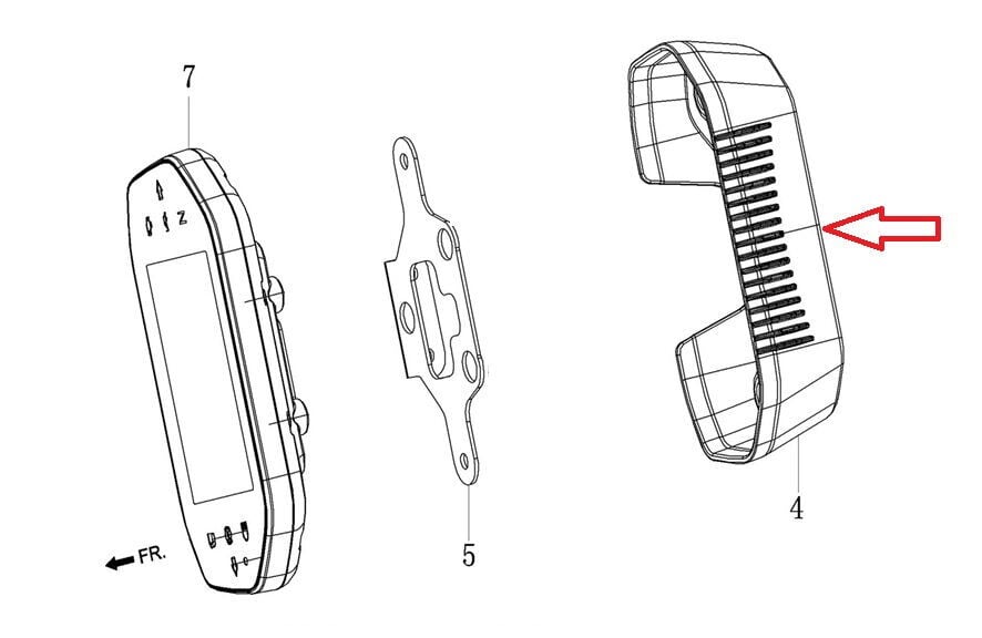 DY 250 Kilometre Alt Plastik