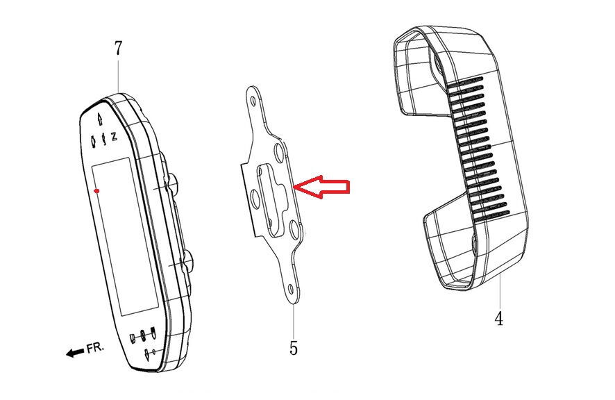 DY 250 Kilometre Alt Vidalama Braketi