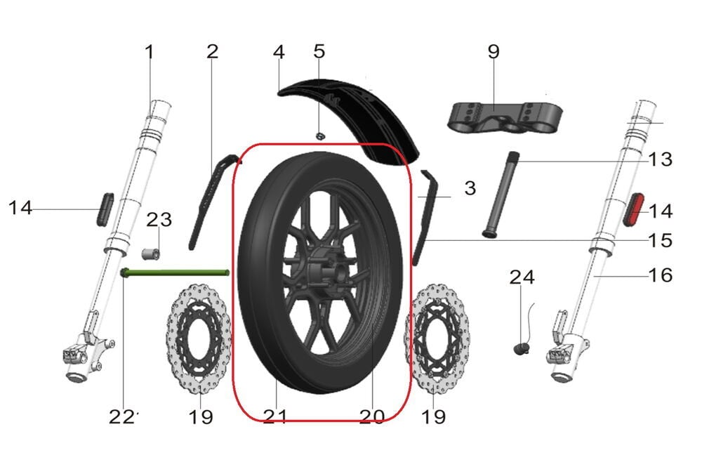 Pılder 250 Ön Lastik Dış