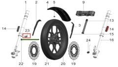 Pılder 250 Ön Teker Mil Burcu