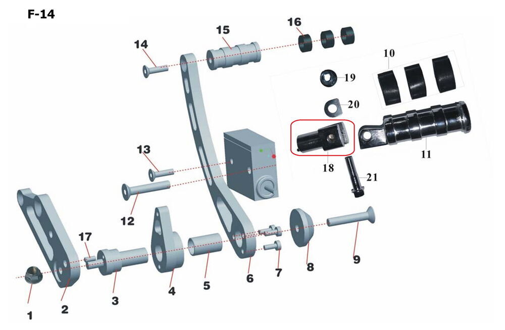 Spyder 350 Ön Basamak Tutucu Sağ