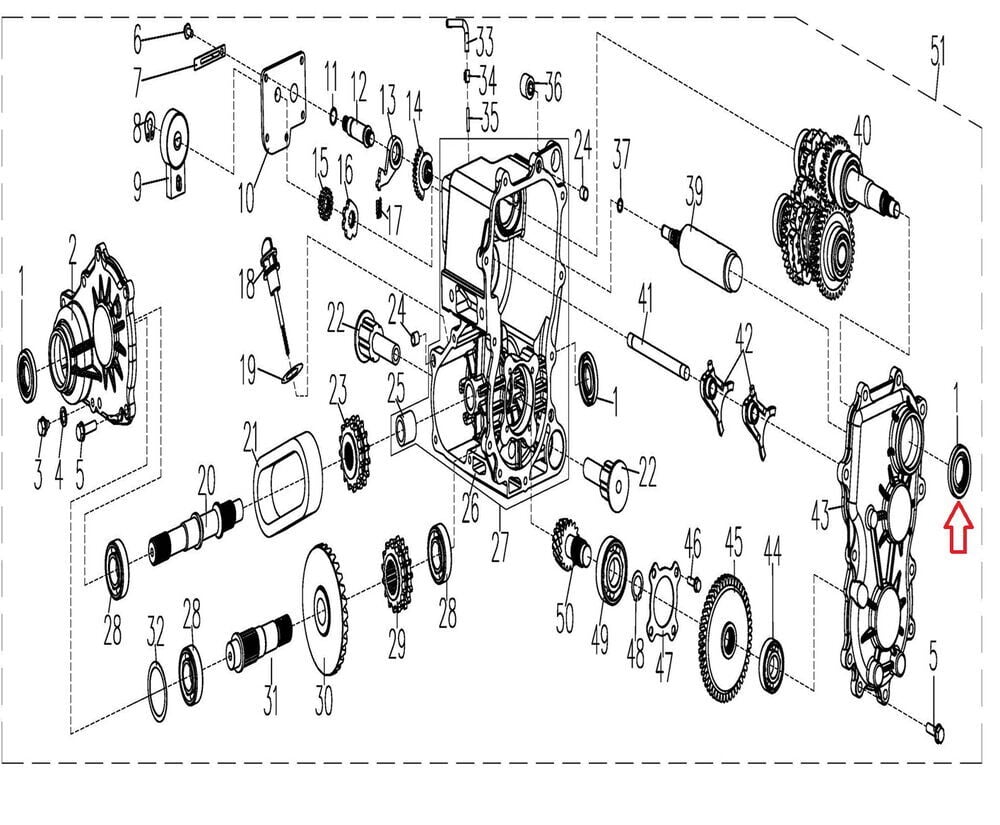 F320 Şanzıman Keçesi 25x47x8
