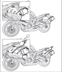 KAPPA KLX1104 HONDA VFR 800X CROSSRUNNER (11-14) YAN ÇANTA TAŞIYICI