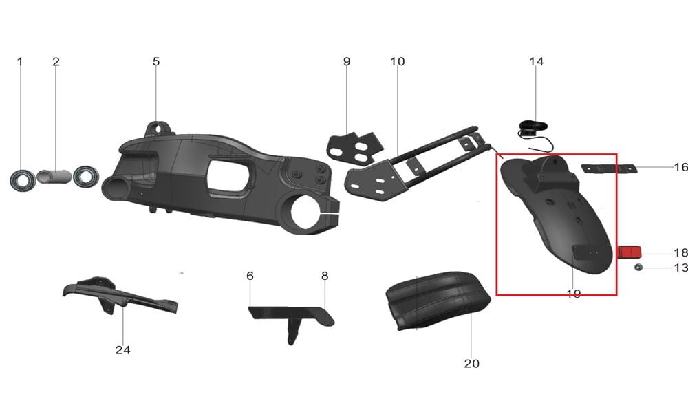 Pılder 250 Arka Çamurluk