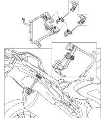 KAPPA KLXR1110 HONDA VFR 1200X CROSSTOURER (12-19) YAN ÇANTA TAŞIYICI