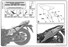 KAPPA KLXR208 HONDA CBF 1000 - ST (10-14) YAN ÇANTA TAŞIYICI