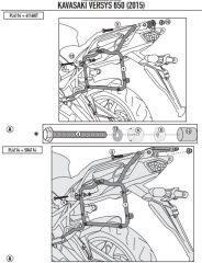 KAPPA KL4114 KAWASAKI VERSYS 650 (15-22) YAN ÇANTA TAŞIYICI