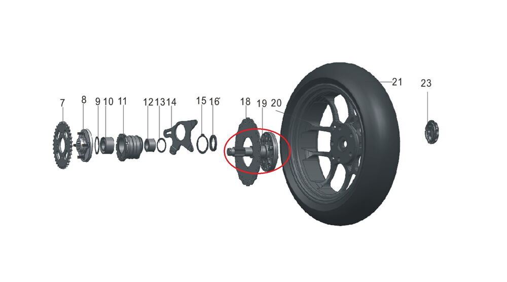 Pılder 250 Arka Teker Mili