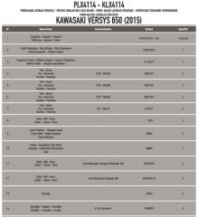 KAPPA KLX4114 KAWASAKI VERSYS 650 (15-22) YAN ÇANTA TAŞIYICI
