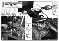 KAPPA KLX447 KAWASAKI VERSY 650 (06-09) YAN ÇANTA TAŞIYICI