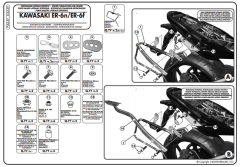 KAPPA KLX449 KAWASAKI ER-6N - ER-6F 650 (09-11) YAN ÇANTA TAŞIYICI