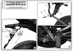 KAPPA KLX449 KAWASAKI ER-6N - ER-6F 650 (09-11) YAN ÇANTA TAŞIYICI