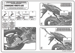 KAPPA KLXR450 KAWASAKI VERSYS 650 (10-14) YAN ÇANTA TAŞIYICI