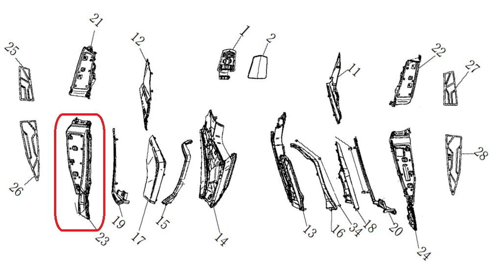 Xsuv 125 Ayak Basamak Sol Alt