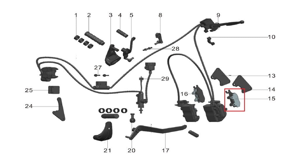 Pılder 250 Ön Fren Balatası Sağ